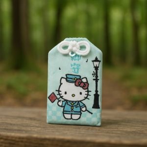 綠色凱蒂貓御守